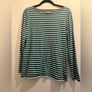 Large Boden green stripes long sleeve